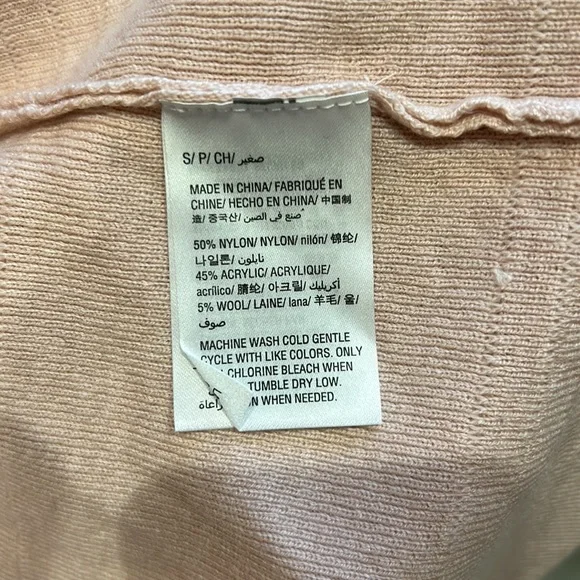 NWT Charter Club light pink cardigan open sweater small - Picture 4 of 8